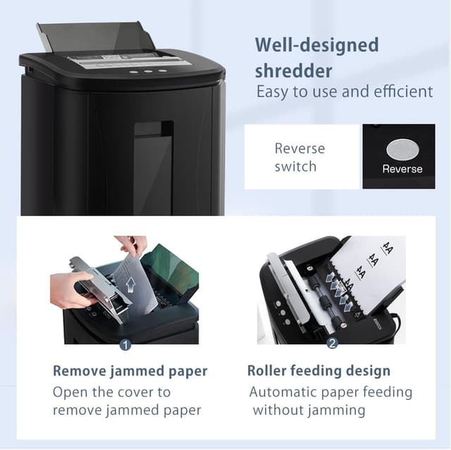 Detalle 2 de Trisruvian Destructora automática P-4 150 hojas