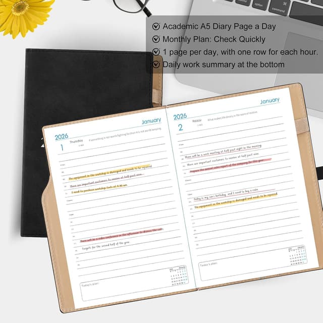 Thumbnail 5 de Agenda Escolar 2026 A5 una página por día