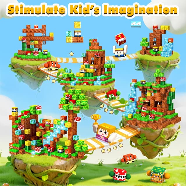 Thumbnail 4 de LUVTOY Magnetic Blocks 150 pcs