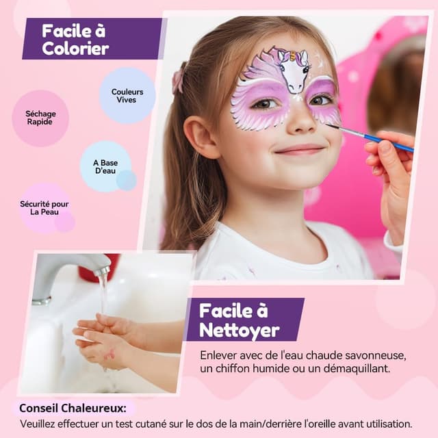 Detalle de Janolia Palette Maquillage Enfant, 27 couleurs