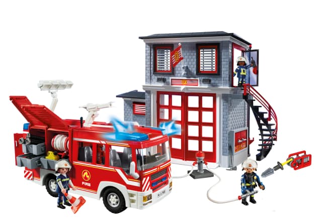 Detalle 2 de PLAYMOBIL Mega set bomberos Action Heroes