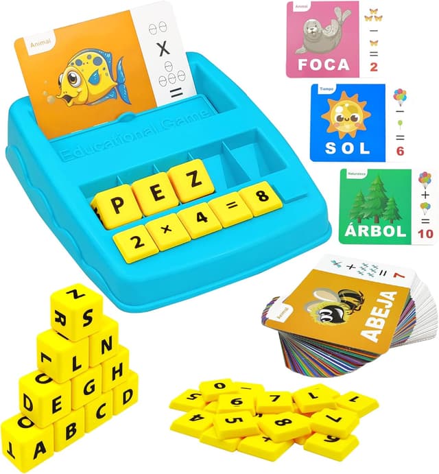 Imagen de Jeu éducatif d'orthographe espagnole 64 cartes 🎲 en OfertitasTOP