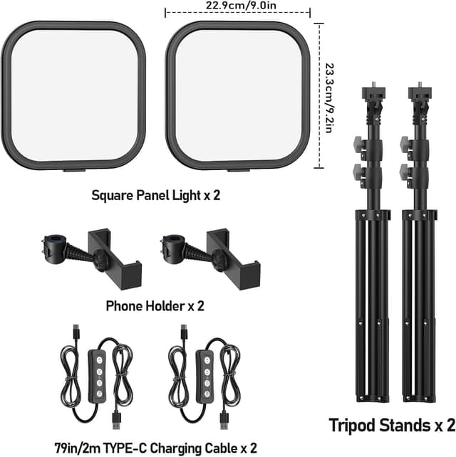 Thumbnail 6 de Hagibis 15W LED Video Lights kit