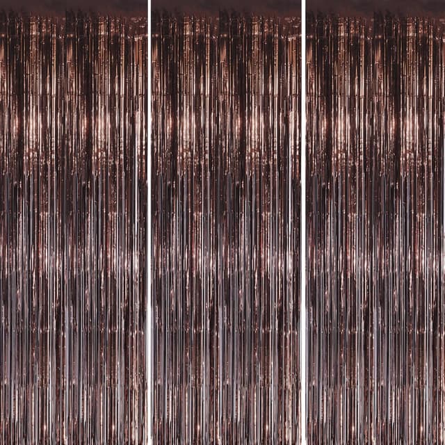 Thumbnail 6 de DECOCKRAT Foil Fringe Backdrop 3 Pack, 3.3x8.2 FT