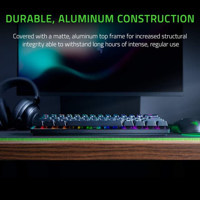 Detalle de Razer Huntsman Mini 60% Gaming Keyboard (Linear Optical Switches) with Chroma RGB
