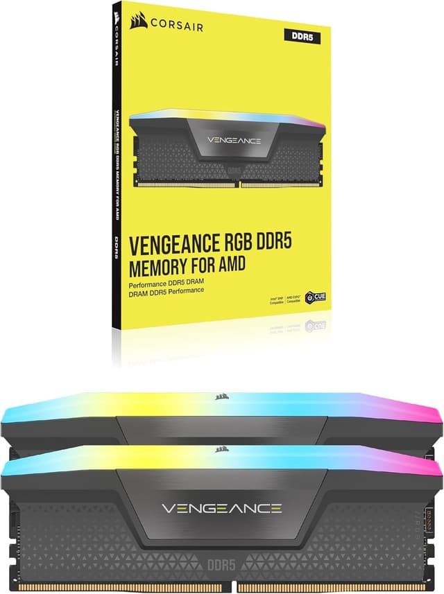 Detalle 2 de Corsair Vengeance RGB DDR5 32GB 6000MHz