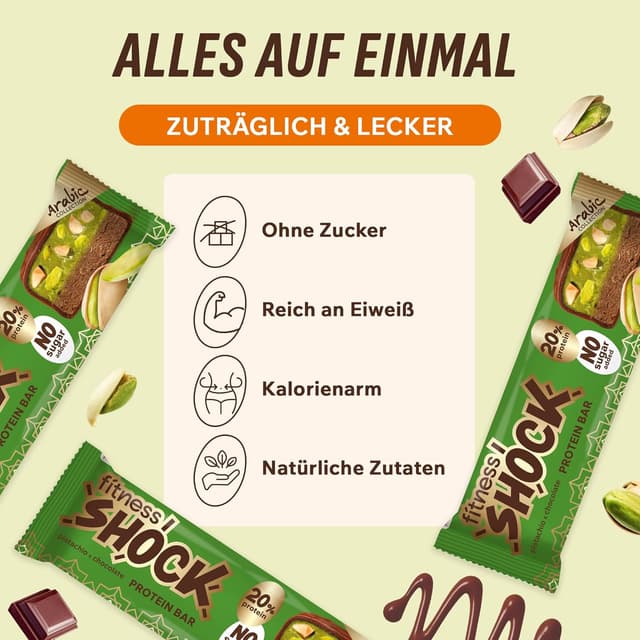 Thumbnail 5 de Fitnesshock Proteinriegel 12er Pack 12x50g