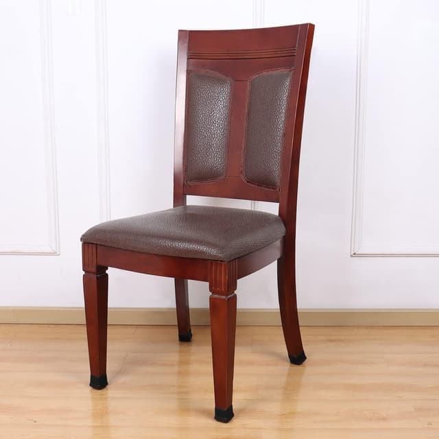 Detalle de Ezprotekt 16er Set schwarze Silikon-Stuhlbein-Bodenschoner mit Filzpolster (Passform 0,75–1")