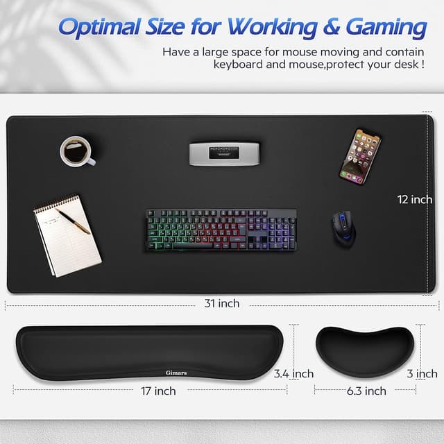 Thumbnail 2 de Gimars 3 en 1 Alfombrilla XXL 800x305mm 🖱