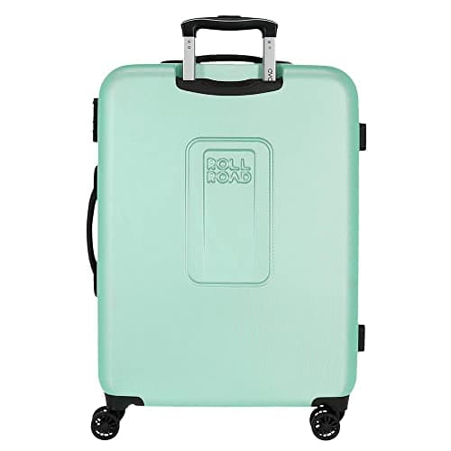 Detalle de Roll Road Camboya Maleta Turquesa 4 Ruedas Rígida 78cm