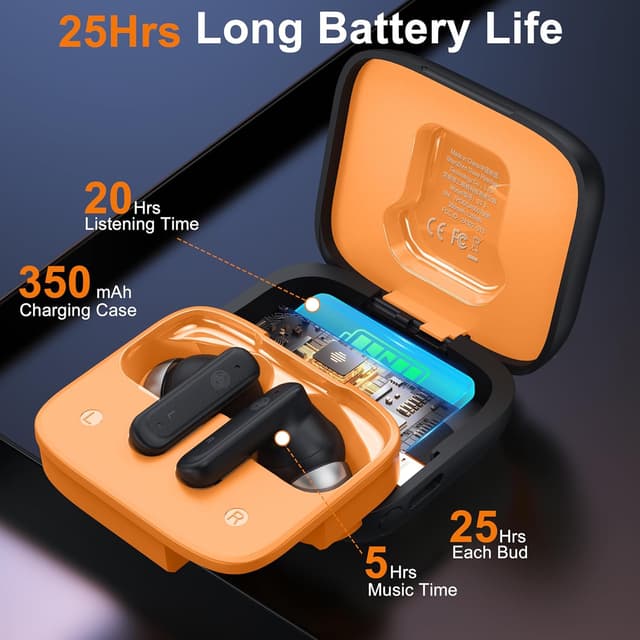 Thumbnail 4 de THREE PEACHES Wireless Earbuds ANC touch controls