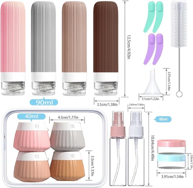 Detalle 2 de NuvaConx 18 Pack Travel Bottles Set