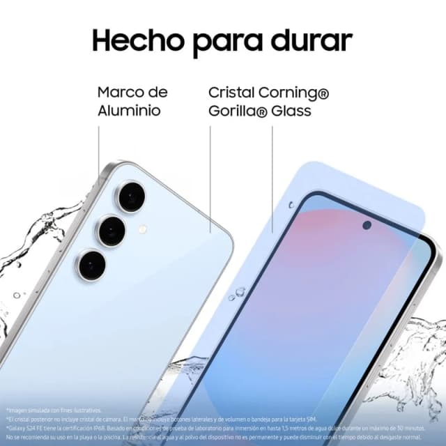 Thumbnail 1 de Samsung Galaxy S24 FE smartphone 128 GB 4.700 mAh Verde Claro 😊