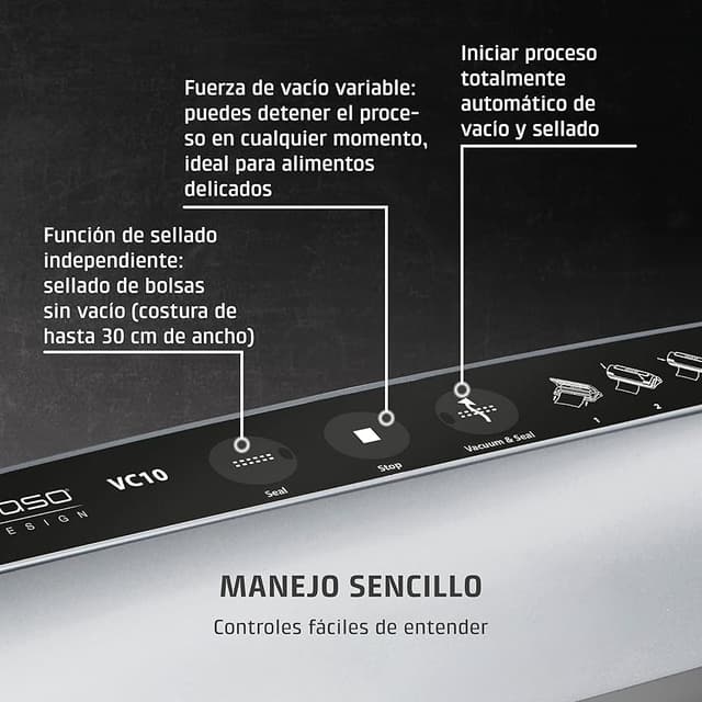 Thumbnail 1 de CASO VC 10 Envasadora al vacío doméstica, soldadura 30 cm 🧊