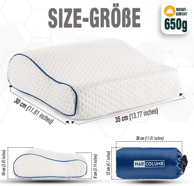 Thumbnail 3 de Marcolumb Reisekissen Memory-Schaum 35x30x10 cm