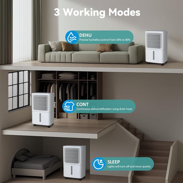 Thumbnail 6 de LEENON Deumidificatore 12L/24h