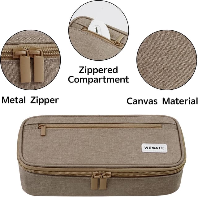 Detalle 2 de WEMATE Large Pencil Case 9x4.3in