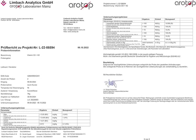 Thumbnail 4 de Wehle Sports Vitamin D3 K2 120 Kapseln 💊