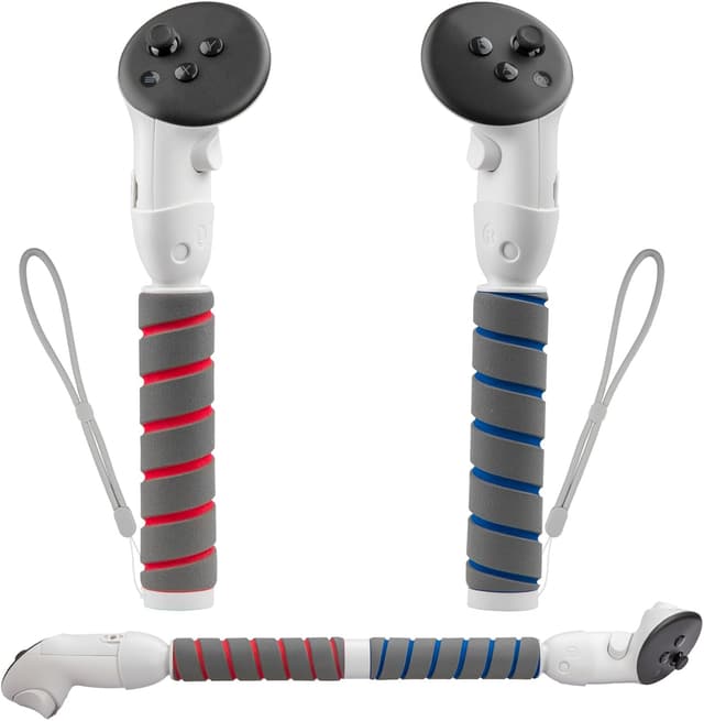 Thumbnail 6 de 3-in-1 VR long arms controller grips for Meta Quest 3 / 3S (Gorilla Tag, VR golf, Kayak Mirage) – Grey