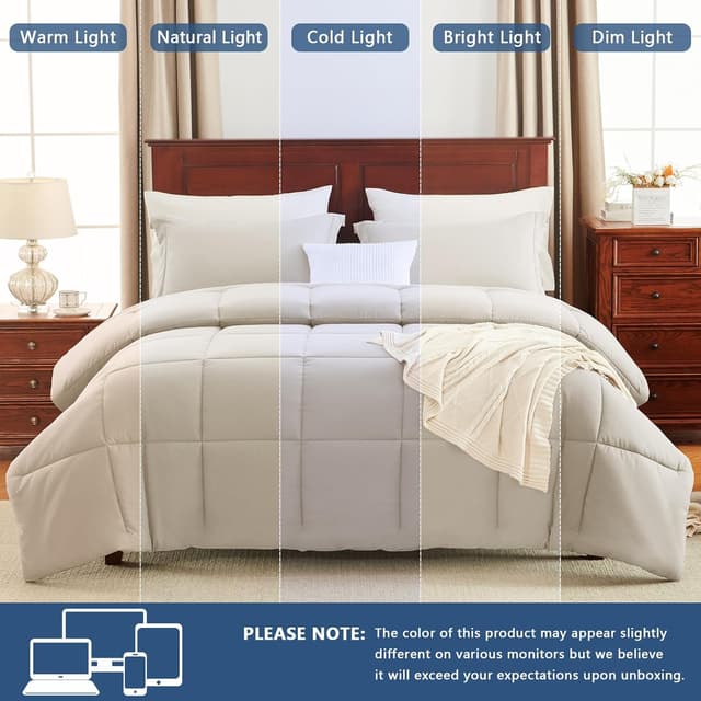 Thumbnail 4 de CozyLux Twin/Twin XL Comforter Set 68x88