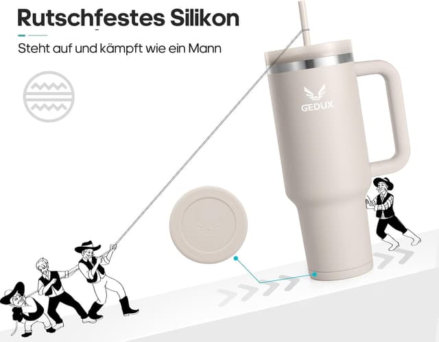 Thumbnail 5 de Gedux Trinkflasche mit Strohhalm 1.2L