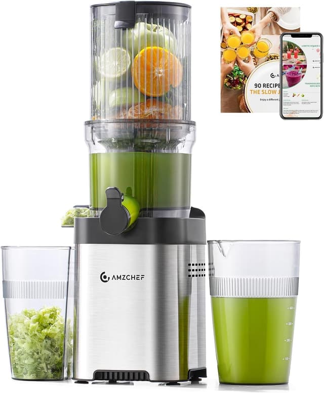 Imagen de AMZCHEF Entsafter Slow Juicer 120 mm en OfertitasTOP