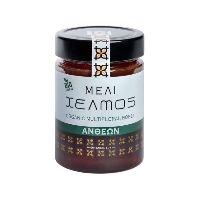 Detalle de Helmos Griechischer Bio Schwarzkiefernhonig (Schwarztannenhonig) 800 g – naturbelassen aus Griechenland