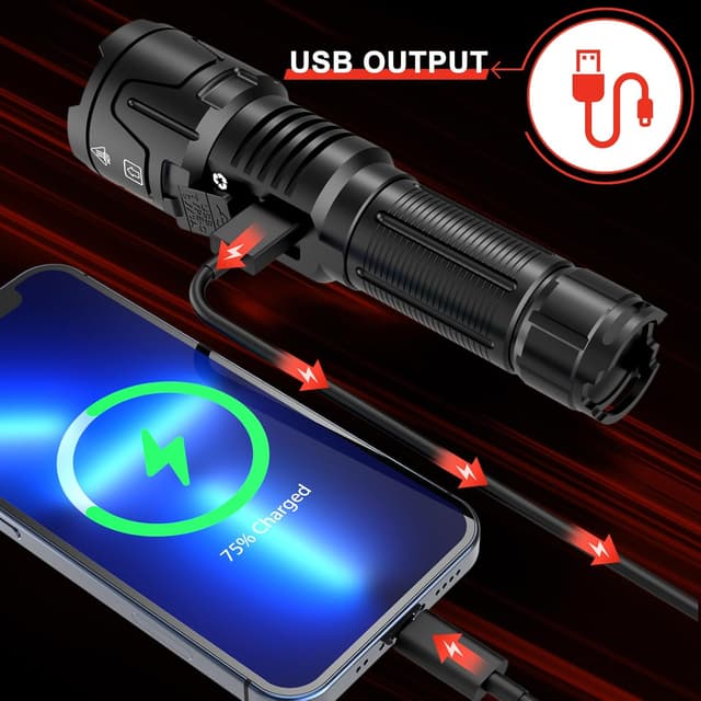 Thumbnail 5 de WOWNIGHT Torches 500000 lumen rechargeable torch 🔦