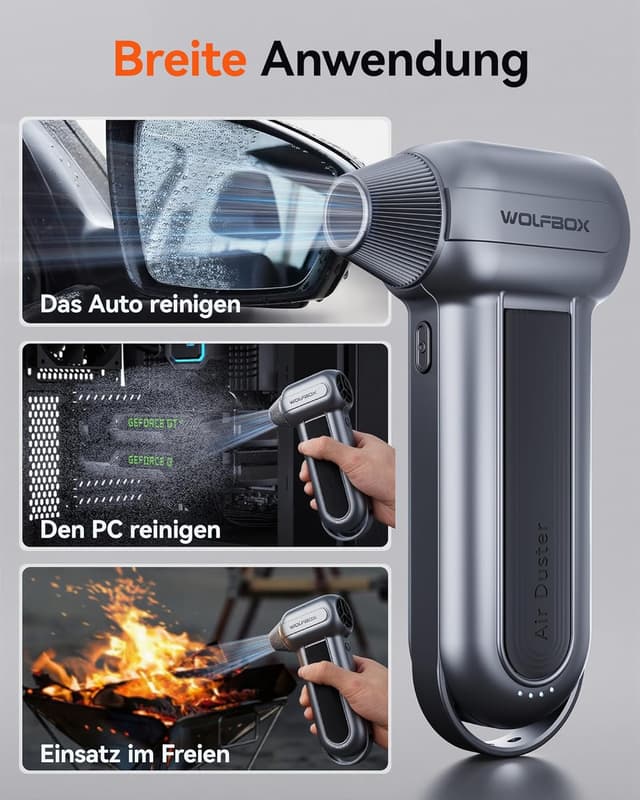 Thumbnail 4 de WOLFBOX MF100 150.000 U/min Luftgebläse 🧹