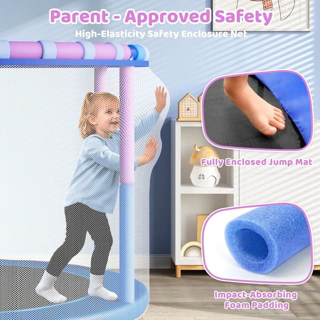 Thumbnail 4 de Yohood 55" Trampoline for Kids 55