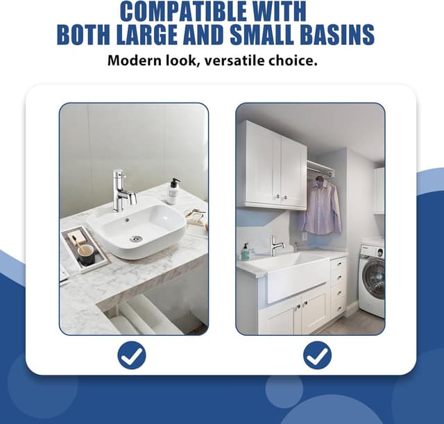 Thumbnail 6 de HURRAN Rubinetto da bagno estraibile con miscelatore monocomando e 2 modalità di flusso in acciaio inox cromato