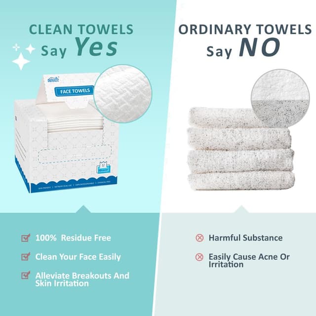 Thumbnail 5 de HOMEXCEL Face Towelettes 50-count disposable wipes 🧻