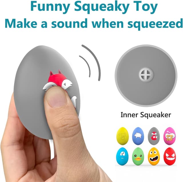 Thumbnail 4 de TONGKTAI Squeaky Dog Ball 8-pack