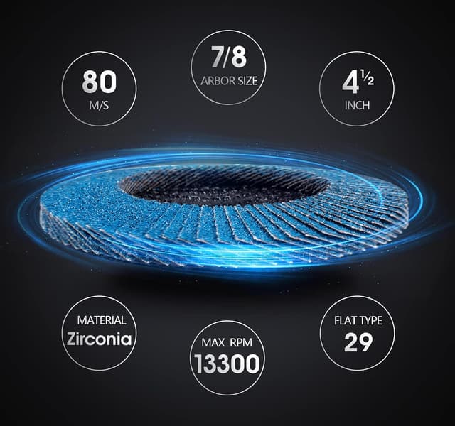 Thumbnail 1 de S SATC Flap Discs 115mm 40 Grit 10 Pack