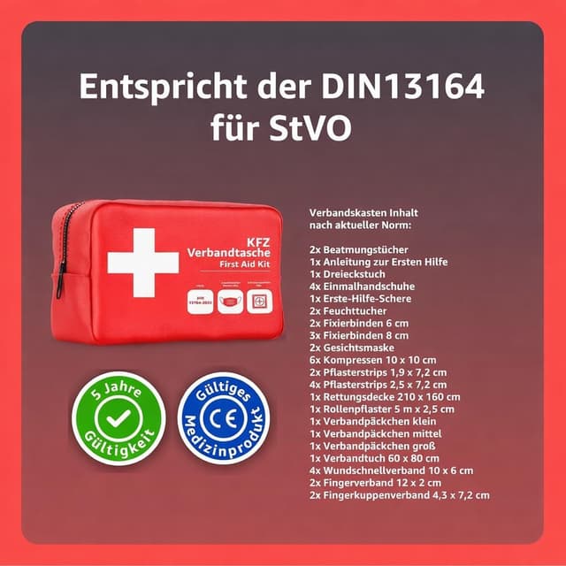 Thumbnail 2 de 3 in 1 Pannenset 2026 Auto Erste Hilfe Set
