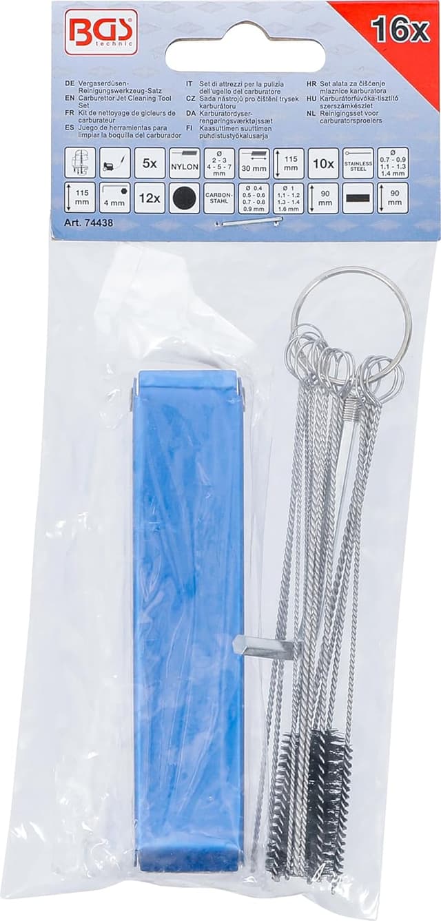 Thumbnail 4 de BGS 74438 Vergaserdüsen-Reinigungswerkzeug-Satz (16-tlg.) für feine Düsen an Vergasern und Schweißgeräten