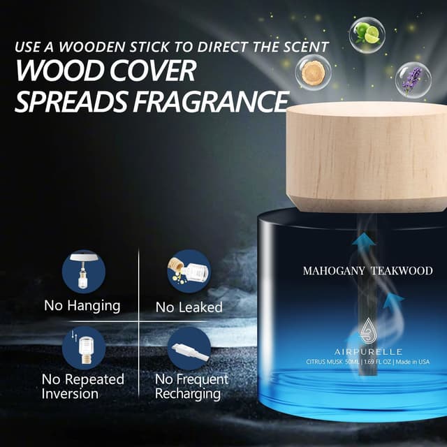 Thumbnail 1 de Car Air Freshener 50ML Mahogany Teakwood