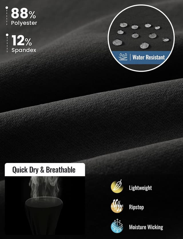 Detalle 2 de Rdruko Men’s Golf Shorts 9-inch Stretch