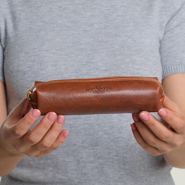 Thumbnail 6 de Gusti Leder studio Peter astuccio in vera pelle marrone impermeabile, stile vintage