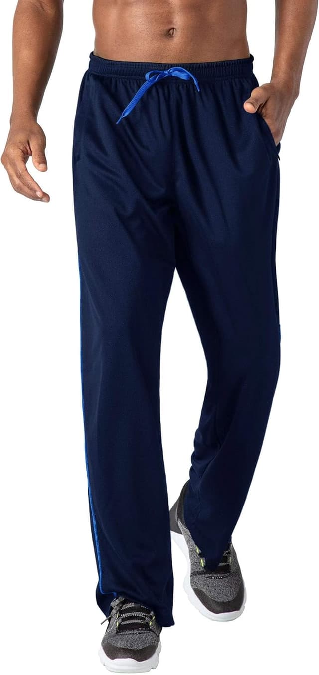 Thumbnail 6 de KEFITEVD men’s tracksuit bottoms open hem quick-dry mesh joggers with zip pockets