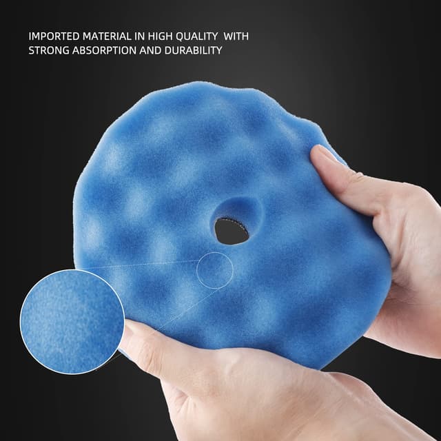 Detalle 2 de ZFE 7-Piece 6 in (150mm) Buffing & Polishing Pads Kit for RO/DA/GA Polishers