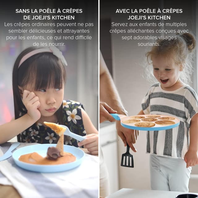 Detalle 2 de Joeji's Kitchen Poêle à Crêpe 7 trous aluminium 🥞