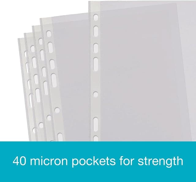 Thumbnail 6 de SUMMIT A4 bulk punched pockets – 300 clear plastic sleeves (40 microns)