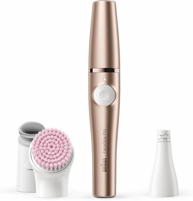 Detalle de Braun FaceSpa Pro SE921: epilatore viso donna tutto-in-un per depilazione e pulizia