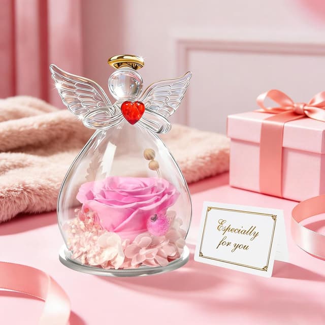 Thumbnail 3 de Miofula Ewige Rose Schutzengel Geschenk