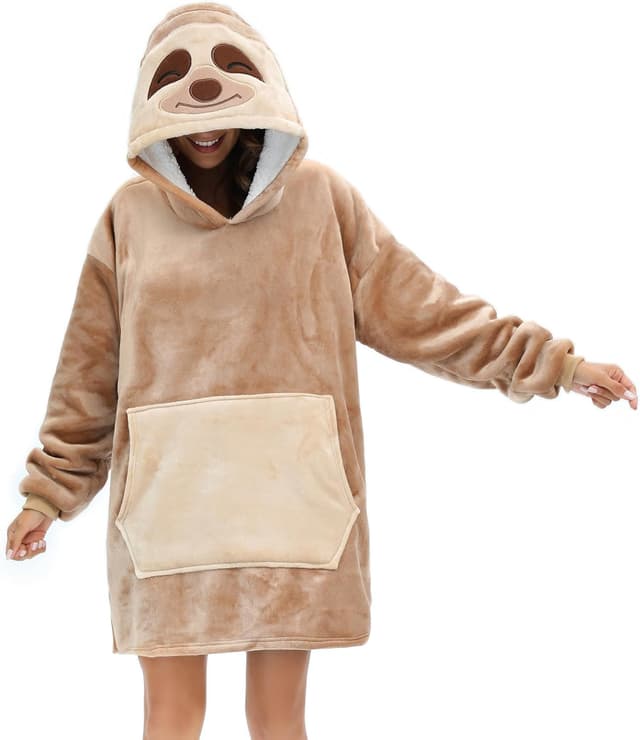 Detalle 2 de LATH.PIN plaid à capuche panda chaud