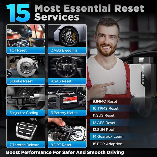 Detalle 2 de KINGBOLEN EDIAG Elite OBD2 scanner with 15 resets