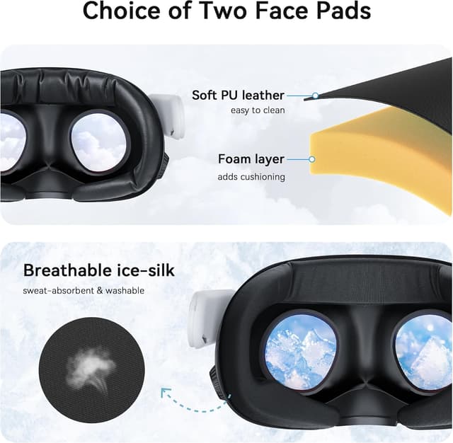 Thumbnail 4 de AMVR FC4A Facial Interface for Quest 3 Halo Head Strap