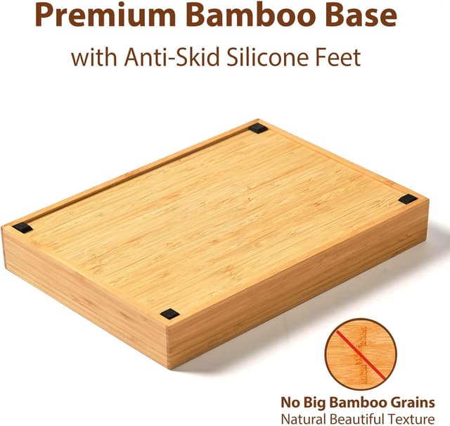 Thumbnail 3 de Umilife Bamboo Kitchen Drawer Organizer 9-Inch Silverware Tray 🍽