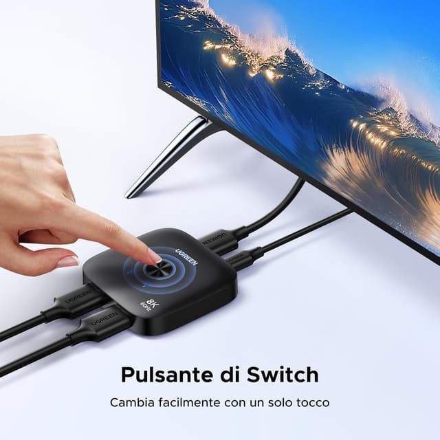 Thumbnail 5 de UGREEN Switch HDMI 2.1 2 ingressi 1 uscita 8K 60Hz